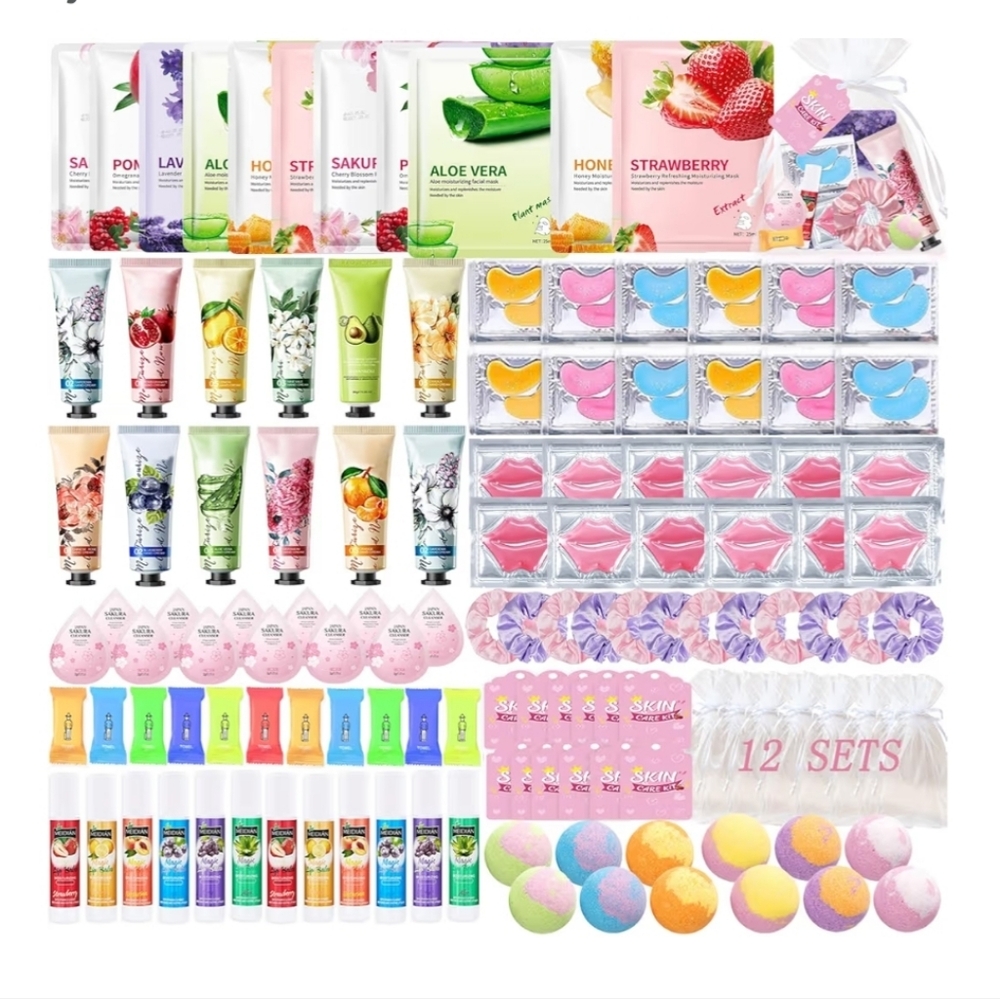 132 Pcs Spa Party Supplies